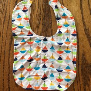Sailboats Bib BIB1361 Handmade NWT Boutique